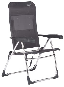 Crespo - Silla de Playa AL-206 - Gris Oscuro - 7posiciones - multifibra