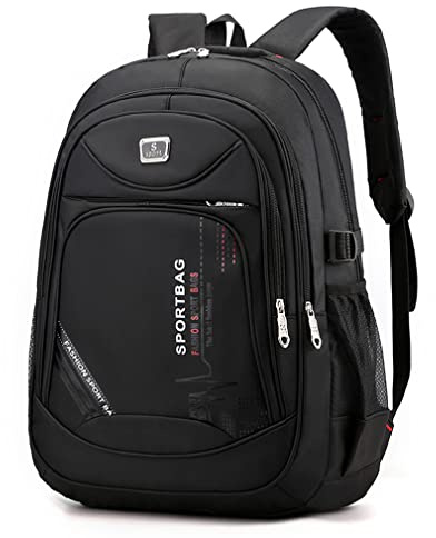 Hebetag Zaino da ciclismo Mountain Bike Zaino per Uomo Donna Viaggio Sport All'aperto Moto Bicicletta Equitazione Daypack, #02nero, Zaini da viaggio