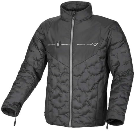 Macna Ascent Piumino riscaldabile, Nero, 2XL