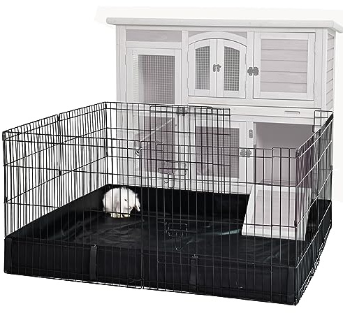 GUTINNEEN Rabbit Pet Playpen Bunny Run Extension Indoor Small Animal Pen (Playpen Only)