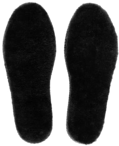 riemot Solette in vera pelliccia di agnello, per uomo e donna, invernali, calde solette in pelle di pecora, morbide e morbide, morbide e morbide, di ricambio per stivali da neve, stivali da lavoro,