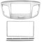 SZDGJ Doppel-DIN-Blende, for Suzuki, Wagon Wagon-R 2012–2017, 2DIN-Rahmen, Auto-DVD-CD-Radio, Stereo-Blende, Rahmen-Adapter-Montagesatz Radiofaszie