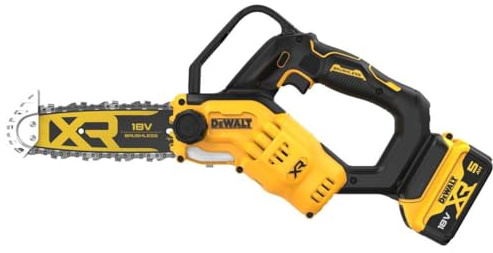 Dewalt - Sierra de Poda XR de 18 V sin escobillas para jardineros apasionados, rendimiento óptimo con batería de iones de litio de 5 Ah