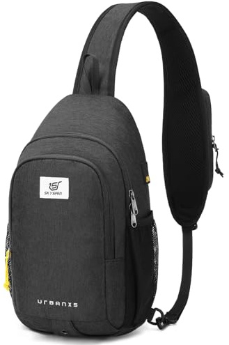 SKYSPER Schultertasche Brusttasche RFID Sling Bag Herren Leichte Umhängetasche Anti-Diebstahl Crossbody Bag Outdoor Reisen
