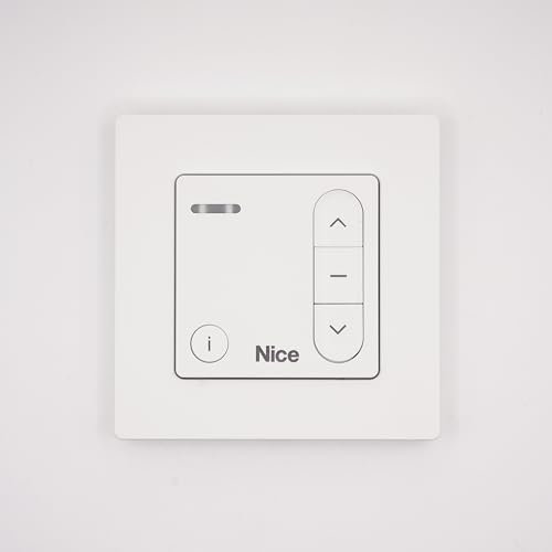 Nice - Telecomando da parete Domì w1 - Trasmettitore da parete bidirezionale per tapparelle - Frequenza 433.92 MHz - 3 pulsanti - Sostituisce la vecchia gamma ERA W1