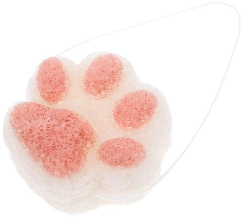 ERINGOGO Pallina Da Doccia a Forma Di Artiglio Di Gatto Morbida e Spugnosa Per Scrub Corpo e Viso, Struttura a Fini, Adatta Per Pelle Sensibile