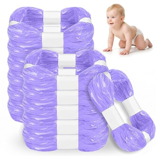 12 Recambios Contenedor de Pañales, Recambios de Papelera Pañales Bebe 4 Capas Engrosadas, Bolsas de Contenedor Pañales Compatibles con AngelCare, Litter Locker (Compatible con Todos）
