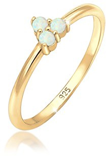 Elli - Solitaire Bague Anniversaire de Mariage Femme - Plaqué Argent - 0603230618_54