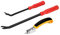 Agrafeuse Tapissier, Arrache-clous, Tack Puller Tool, Décapant d'agrafes de Rembourrage et de Construction avec Outil D'extraction de Pointes, 3 pièces