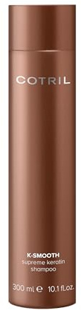 Cotril K-Smooth Supreme Shampoo alla Cheratina 300ml - Liscio Perfetto, Anti-Crespo e Idratazione per Capelli, Prolunga gli Effetti dei Trattamenti Disciplinanti