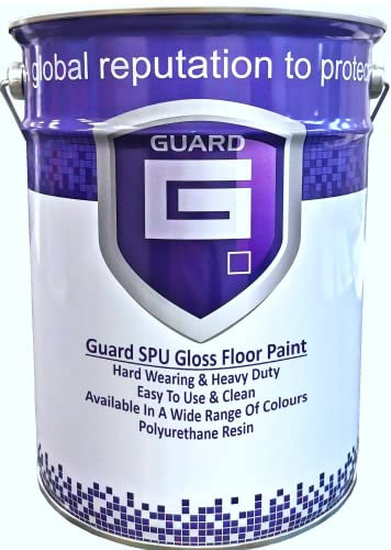Guard SPU - Floor Paint Ideal for Warehouses, Garages, Factories, Concrete Floors, 20 COLOURS - 5 Litres (Signal Yellow (RAL 1003))