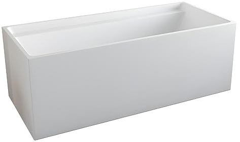 Vente-unique-Bañera exenta rectangular - 232 L - 150 x 75 x 60 cm - Blanco - Acrílico - ASPIUS