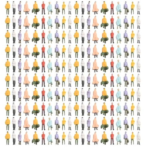 200Pcs Persone Figure 1:87 Scala Mini Modello Treni Architettonico Persone Figure Piccole Persone Scene in Miniatura