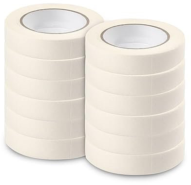 MERCURY TEXTIL-Cinta de carrocero para pintar y enmascarar. Adhesiva no deja residuos. Disponible en pack de 12-18/24mm x20m. (Pack 12-18mm)