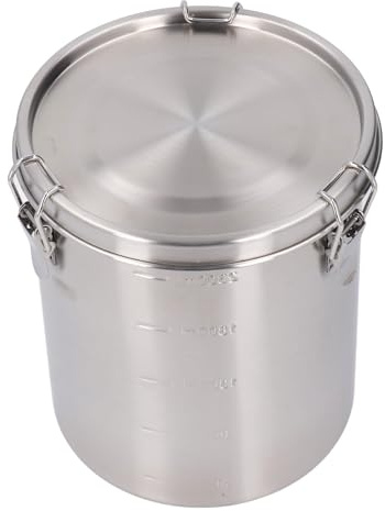 Dog Food Storage Container, Dog Food Bin Stainless Steel Versatile Cat Food Container Airtight Pet Metal Food Storage Bin Dog Treat Jar for Dry Dog Food, Cat Food, Bird Seed (2500ML)
