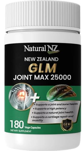 Natural NZ GLM (Green Lipped Mussel) Joint Max 25000 180 Capsuels (1)