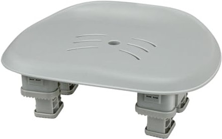 FashionCha Taburete de ducha, taburete elevador para bañera, diseño con orificios de drenaje, Gris