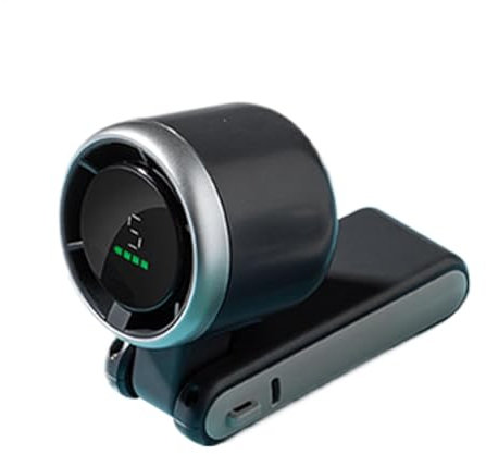 Zhadyu Small Handheld Fan,Folding Portable Fan Desk - 5 Speed Adjustable, Long Battery Life, Digital Display for Travel/Outdoor/Indoor Use
