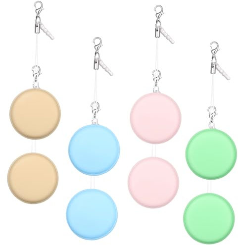 HOODANCOS 8pcs Macaron Screen Cleaning Cloths Multi-Color Portable Keychain Lens Wipes Eyeglasses Mobile Screen Cleaner Soft Microfiber for Electronics