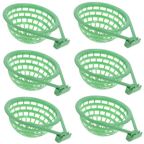 BESPORTBLE 6pezzi Ciotola per Nidificazione di Piccioni in Plastica per Uccelli Domestici Fringuelli e Parrocchetti per Allevamento Schiusa delle Uova