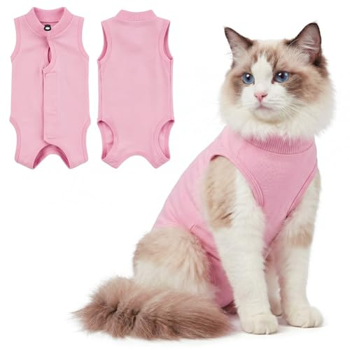 AYESY Body Chat Post Opératoire, 2 Pack Combinaison de Récupération Chat