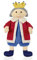 Sterntaler 3602015 Handpuppe König, Ideal für Puppentheater und Rollenspiele, 32 x 27 x 9 cm, Mehrfarbig