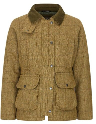 Walker & Hawkes - Derby-jacka för damer - tweed - för jakt/land - mörk salvia, Ljus salvia, 38