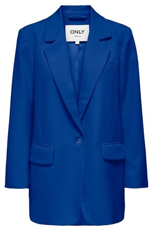ONLY Chaqueta de Negocios Elegante de Mujer Talla Grande Manga Larga ONLLANA-Berry, Color:Azul Oscuro, Talla:38