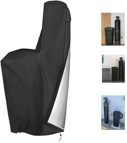TORUTA Water Softener Cover 420D Waterproof Oxford Cloth Outdoor All Weather Protection 64 H x 40 W x 16 D - Black