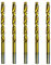Lot de 5 forets hélicoïdaux en métal HSS-TiN DIN 338 6,0 mm polis (titane, pour métal et acier inoxydable, qualité professionnelle, longue durée de vie)