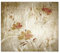 DecoCat Herdabdeckplatte Ceranfeld 60x52 cm Einteilig Vintage Blumen Beige (00214) Schneideplatte Glas Kochfeldabdeckung Herdabdeckung Induktionsschutz
