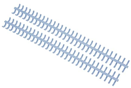 Lot de 10 bandes de reliure 30 trous découpables Outil de reliure résistant à l'usure 10 mm Utiles scolaires Bleu clair