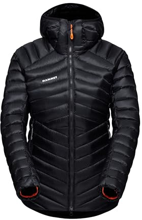 Mammut Broad Peak IN Hooded Jacket Women | Giacca Piumino da Donna Ripiegabile con Cappuccio per Attività Outdoor | Nero, M