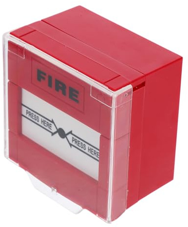HOMOBABE Reusable Fire Emergency Call Point with Easy Installation Manual Reset Button for Elderly Weather Resistant and Reliable Alarm Device