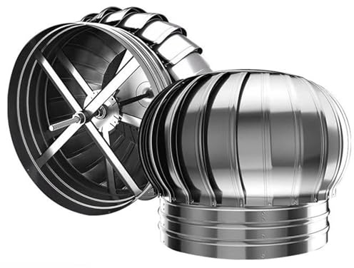 Comignolo Girevole, Cappello Eolico Per Camini In Acciaio Inox, Cappello Del Camino Per Canna Fumaria, 10/16/20/25/30/35/40cm(10cm)