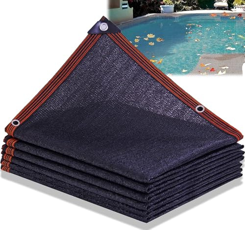 Cubierta de Red de Hoja para Piscina Rectangular, Red para Hojas para Piscina Malla Fina Red Cubrepiscinas Antihojas para Piscinas Enterradas y Elevadas(3x8m(10x26ft))