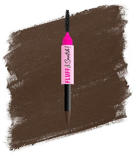 NYX Professional Makeup Fluff & Snatch Brow Powder Pen, Penna per Sopracciglia, Effetto Volumizzante, Finish Opaco, Fino a 24 Ore di Tenuta*, Formula da Crema a Polvere, Shade: 07 Espresso, 1g