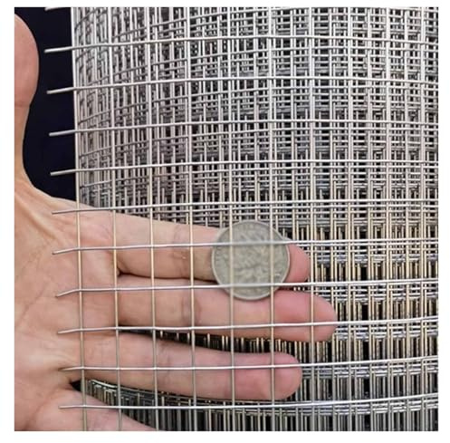 Clôture en treillis métallique en acier inoxydable pour volaille, filet de sécurité de 1 cm/0,8 mm pour enclos de bétail, barrière résistante pour animaux de 0,6 x 14 m