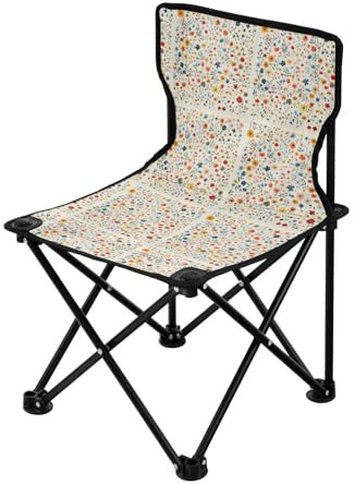 FRODOTGV Höstblommor påskliljor Zinnia daglilja vit packbara campingstolar för vuxna hopfällbara stolar inomhus med bärväska vandringsstol för utomhus utomhus utomhus