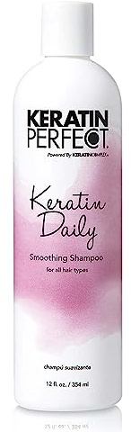 Keratin Perfect Daily Smoothing Shampoo - Salon Quality Product for Healthier Hair - Nourishing Extracts Protects Your Scalp - Makes Keratin Treatment Optional - Ideal for All Hair Types - 354 ml