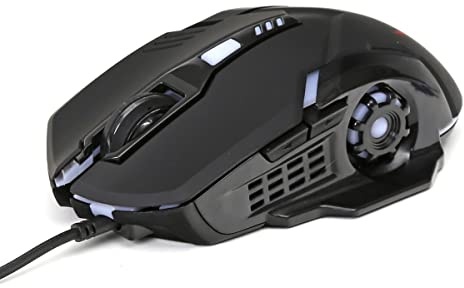 Varr Gaming Ratón LED USB Láser 800-1200-1600-2600 dpi Negro