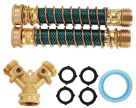 Supvox Y Förmiger Garten Schlauchverteiler Mit 2 Anschlüssen Hochwertiger Gartenschlauch Splitter Für Einfache Wasserverteilung Ideal Für Gartenbewässerung Und Von