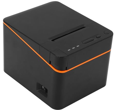 FTVOGUE Impresora de Recibo Térmico de 80 Mm con Impresora de Etiqueta de Alta Velocidad Automática para Cortador de Pequeñas Empresas Impresoras Térmicas de Impresión Térmica (Enchufe