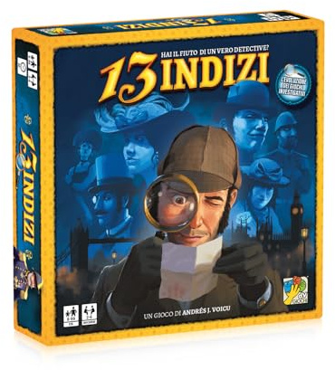 DV Giochi-13 Indizi-Gioco da Tavolo di Deduzione e Investigazione-Edizione Italiana, Multicolore, DVG9330, da 2 a 6 giocatori, ‎8 anni e più