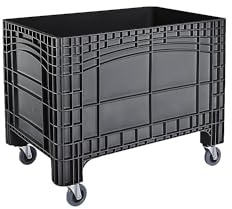 FRANKEL kaiserkraft | Caisse-palette | capacité 535 l | 4 roulettes pivotantes | noir
