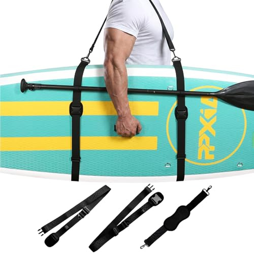 PPXIA Paddle Board Carry Strap, Adjustable SUP Carrying Strap Boards, Paddle Accessories for Women and Men