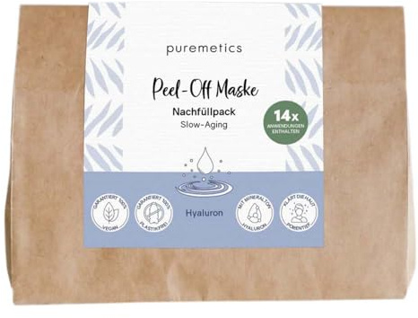 puremetics Peel-Off Maske, Slow-Aging | Hyaluron Refill, 130g