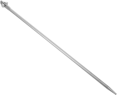 VILLFUL Varilla de Puesta a Tierra de Hierro Galvanizado 12X500 MM para Uso Exterior Varilla Portátil para Cercas Eléctricas y Sistemas Eléctricos Cable de Tierra Resistente para