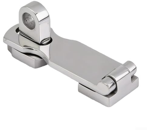 Cerniera per porta in acciaio inossidabile 316 di grado marino, cerniera di sicurezza girevole da 7,6 cm per uso esterno, chiusura con lucchetto resistente per porte e armadi, resistente alla