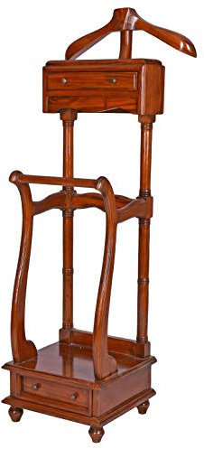 Stummer Diener Holz Mahagoni Kleiderständer Herrendiener Antik Garderobe Kleiderbutler mar221 Palazzo Exklusiv